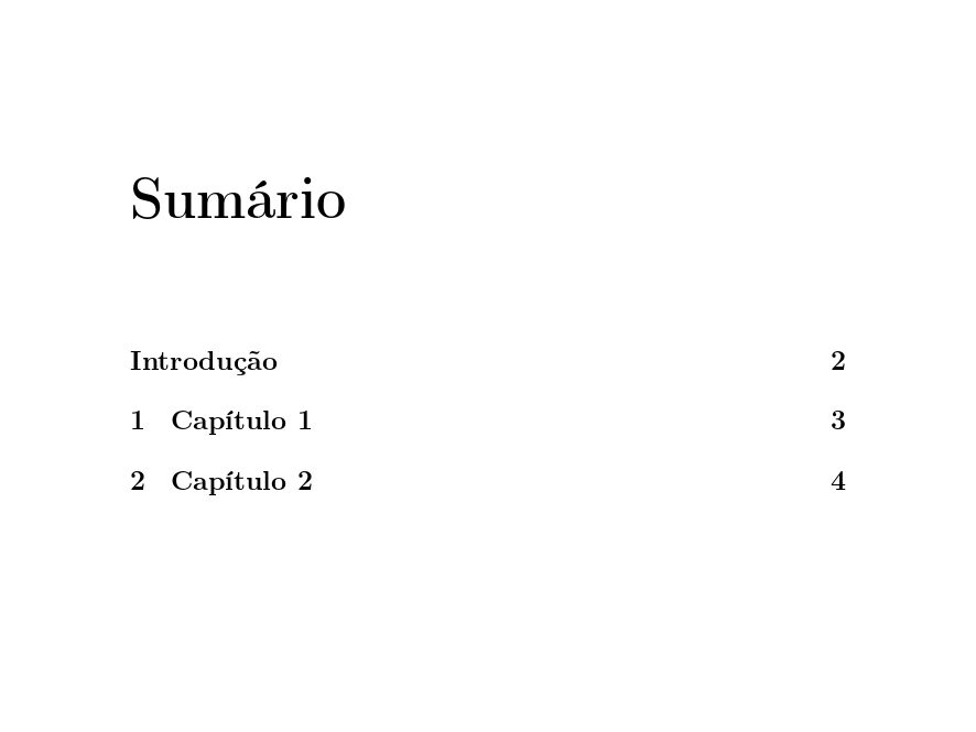 Criação de capítulos e seções não numeradas e inserção no TOC e cabeçalho no LaTeX